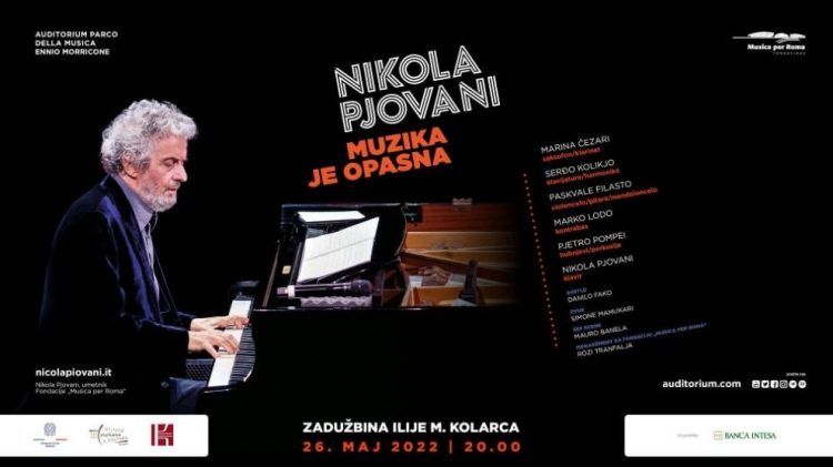 Nikola Pjovani, pijanista, koncert na Kolarcu, najava koncerta