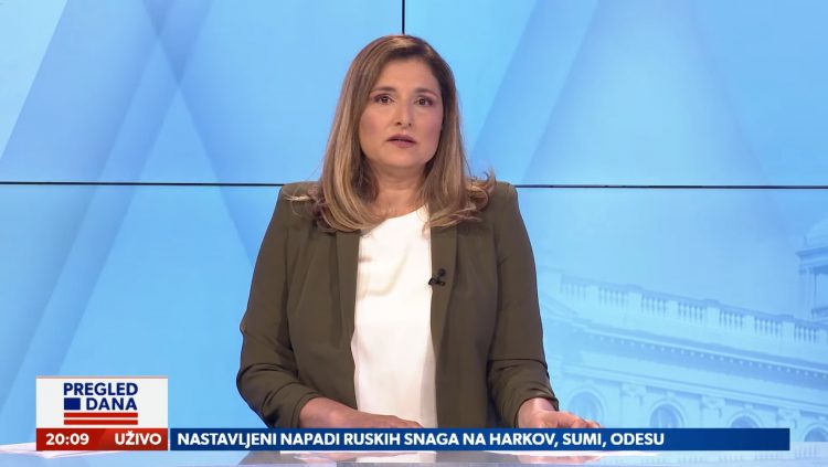 Jelena Kikić, emisija Pregled dana Newsmax Adria