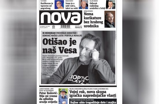 Nova, naslovna za ponedeljak. 09. maj 2022. broj 263, dnevne novine Nova, dnevni list Nova Nova.rs