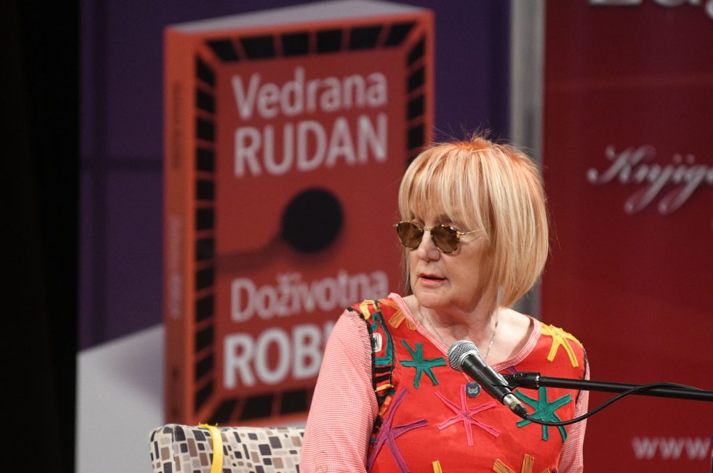 Vedrana Rudan, književnica, spisateljica. Promocija knjige Doživotna robija