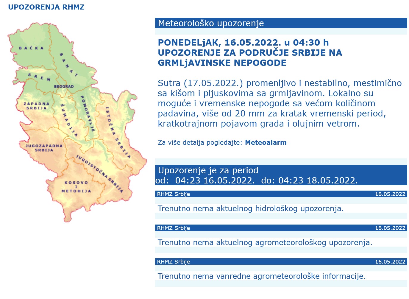 Vremenska prognoza, upozorenja i najave, vreme, temperatura, Beograd, Srbija