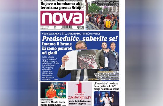 Novine "NOVA" izdanje za 17.05.2022