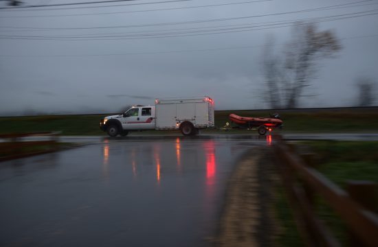 Vozilo za potragu i spašavanje u području Sumas Prairie u Abbotsfordu, Kanada