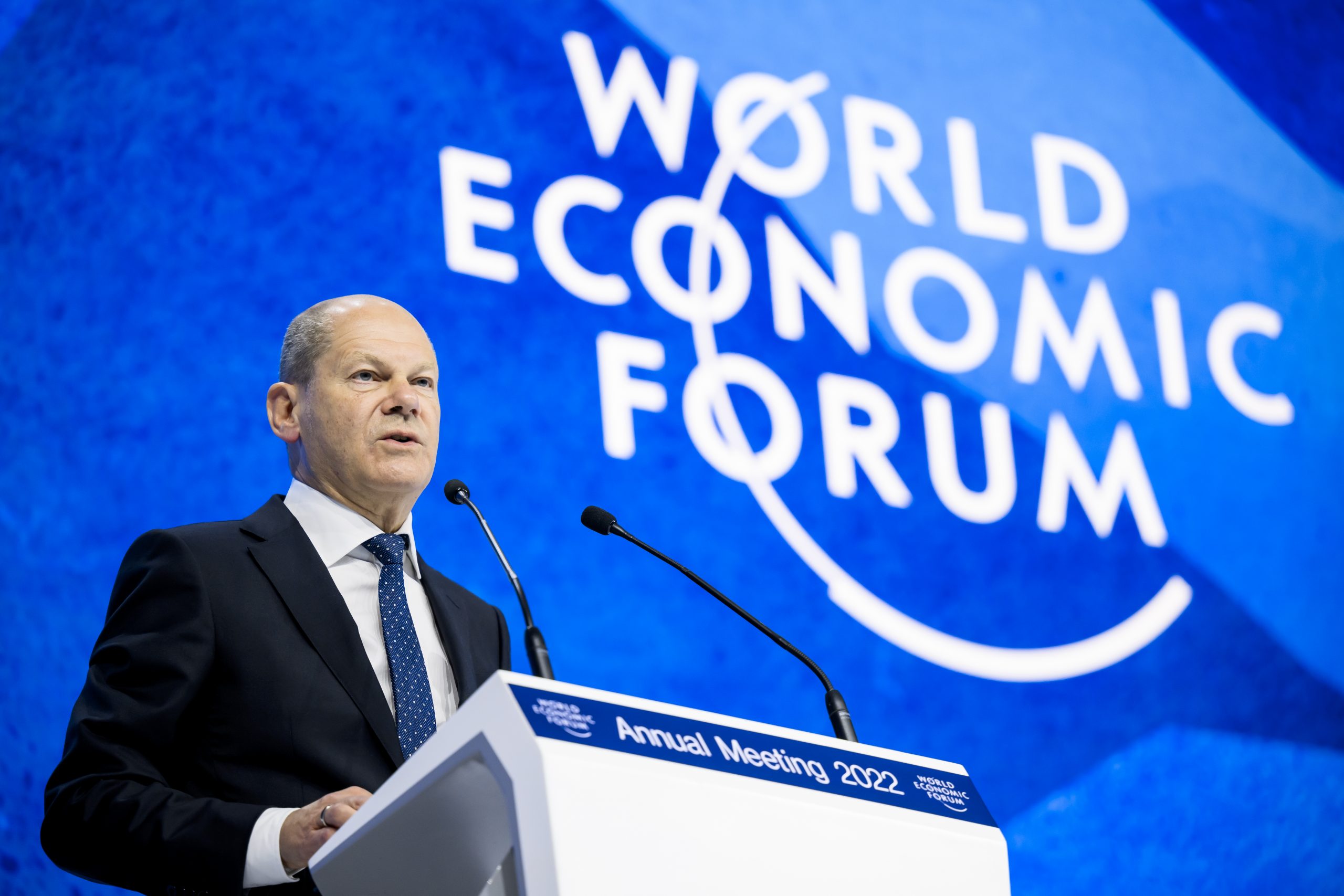 Olaf Šolc Olaf Scholz Davos