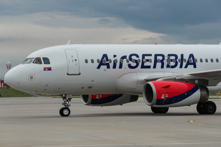 Air Serbia, Er Srbija, avion, pista