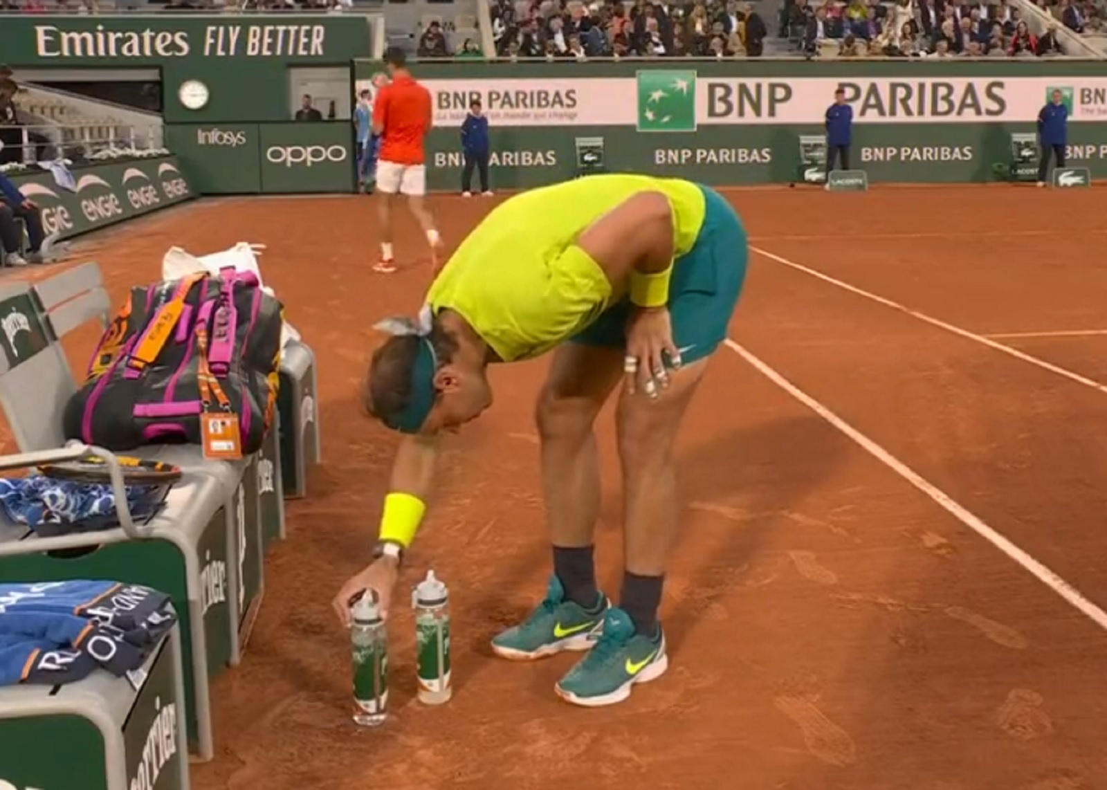 Nadal Ritual VIDEO Čekaj, možda nije dobro: Pogledajte Nadalov ritual nameštanja flašica