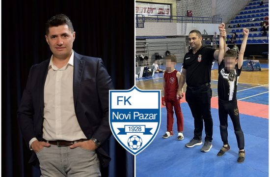 Mirko Poledica, kik boks, Petar Damjanović, FK Novi Pazar logo