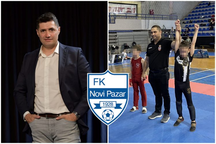 Mirko Poledica, kik boks, Petar Damjanović, FK Novi Pazar logo