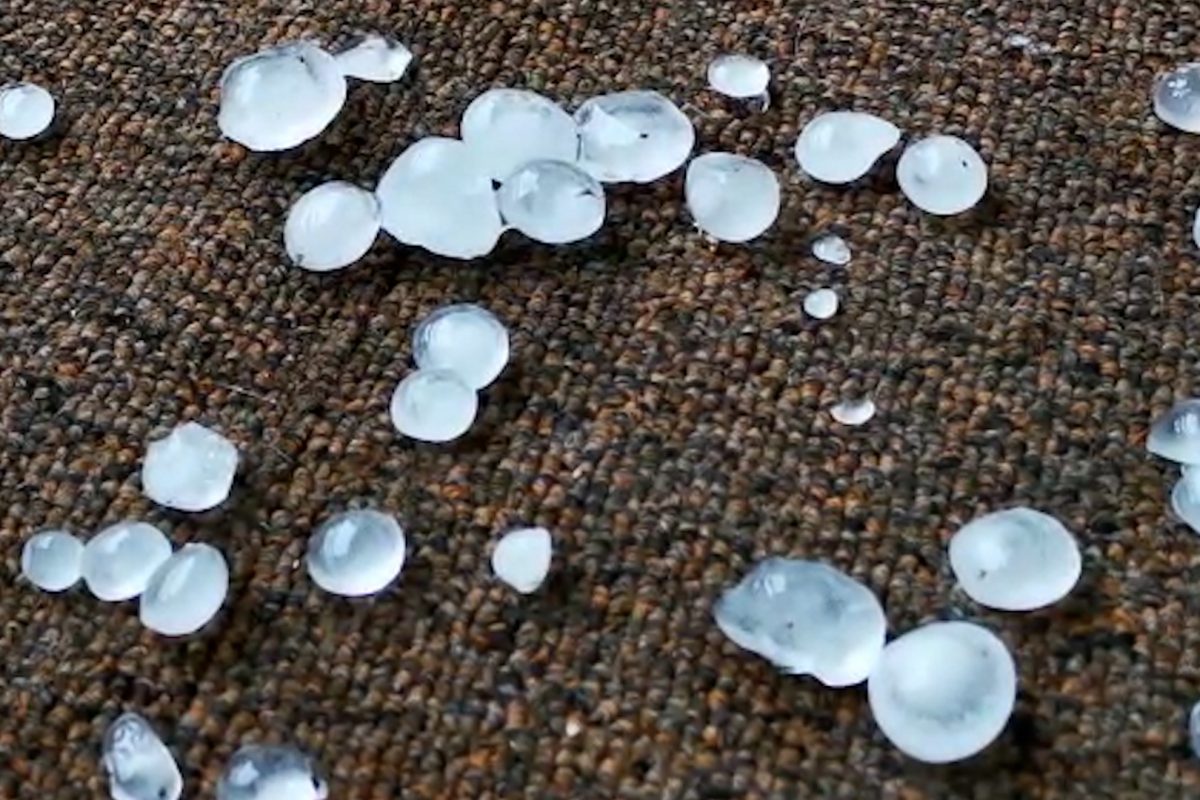 Grad Uništio Voće U Okolini čačka