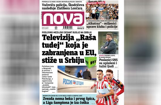 Nova, naslovna za petak 15. jul 2022. broj 321, dnevne novine Nova, dnevni list Nova Nova.rs