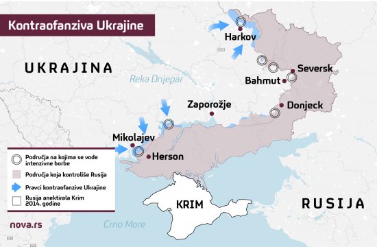 kontraofanziva Ukrajine Rusija istok rat Herson