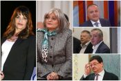 Dušan Bajatović, Danica Drašković, Dejan Radenković, Dragutin Matanović i Jorgovanka Tabaković,