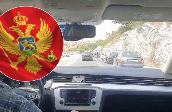 Crna Gora, blokada puta, zastava