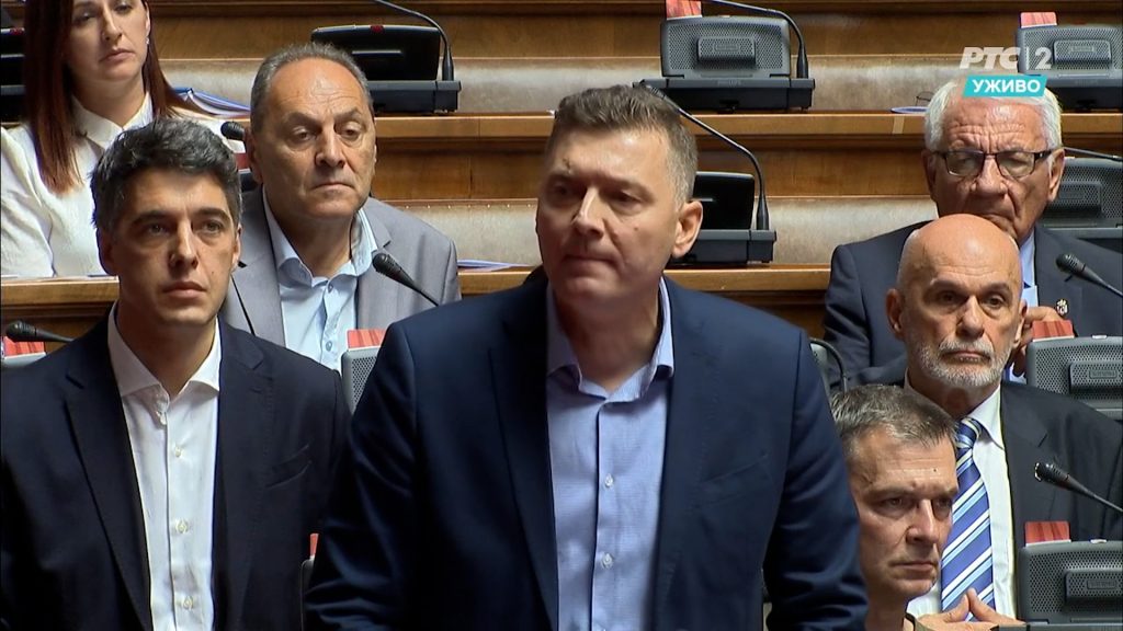 Zelenović o aferi Jovanjica u parlamentu