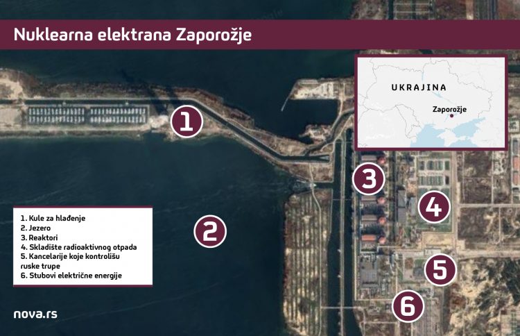 nuklearna elektrana zaporožje mapa rat u ukrajini rusija