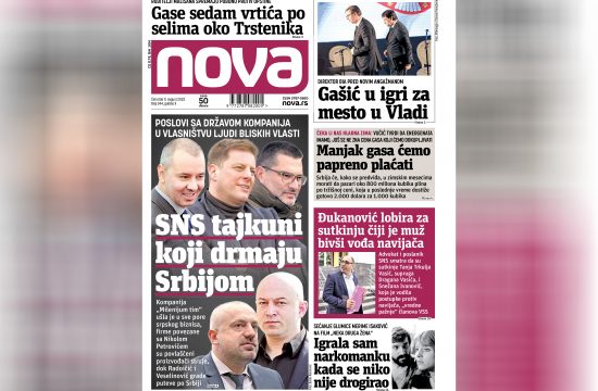 Nova, naslovna za četvrtak 11. avgust 2022. broj 344, dnevne novine Nova, dnevni list Nova Nova.rs