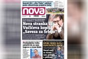 Nova, naslovna za četvrtak 01. septembar 2022. broj 362, dnevne novine Nova, dnevni list Nova Nova.rs