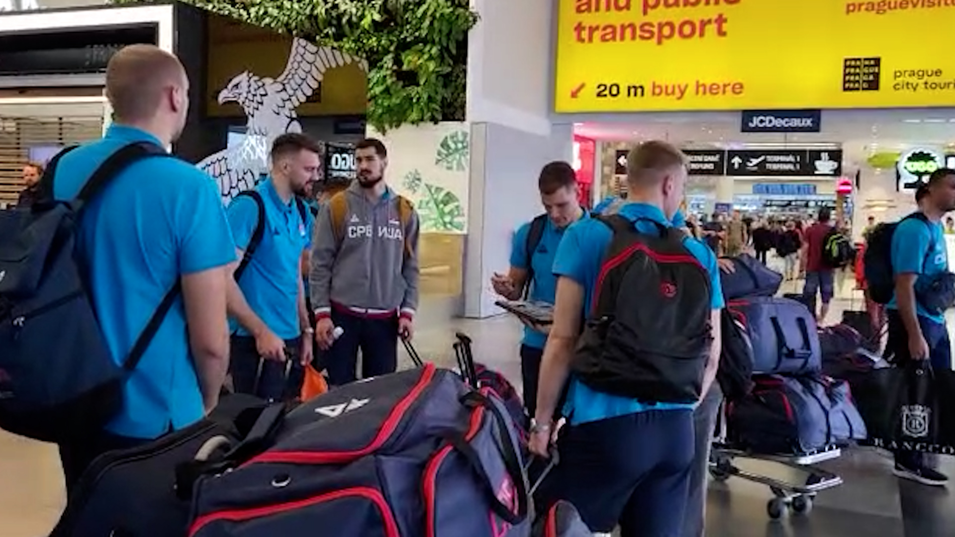 Košarkaši Srbije sleteli u Prag