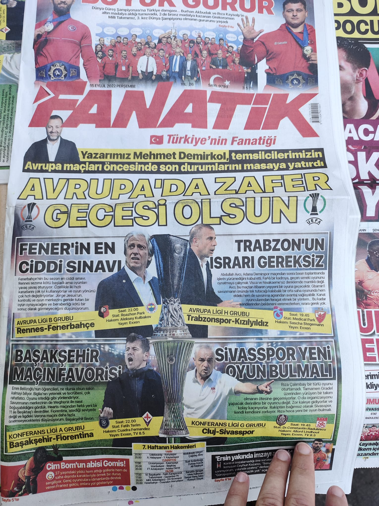 Turske novine Zvezda Trabzon