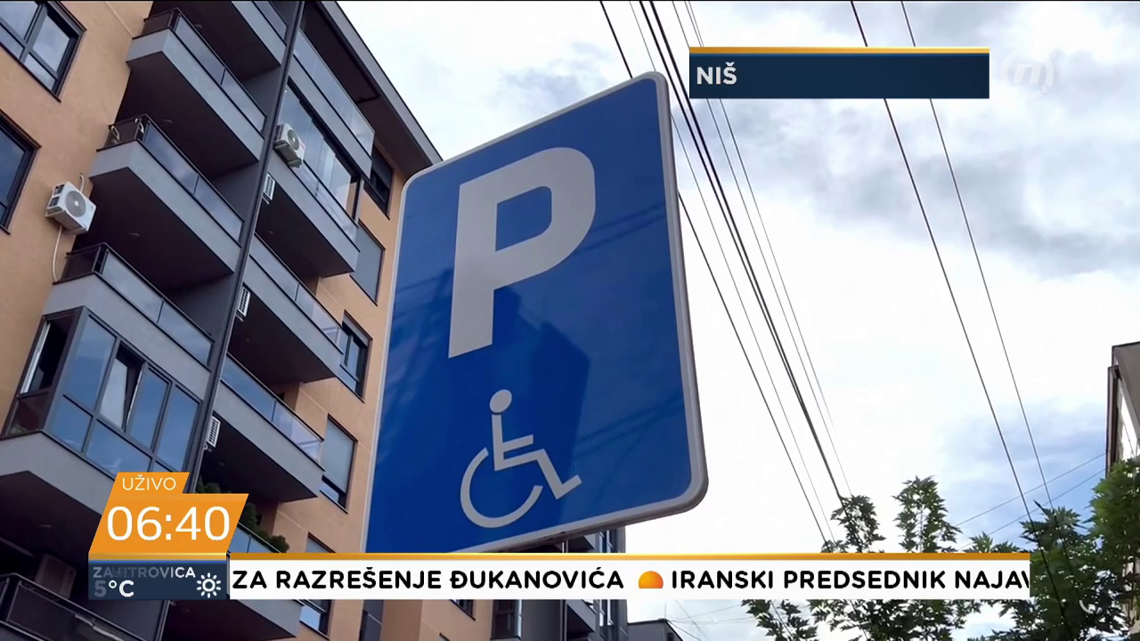 Parking mesto za invalide u Nišu
