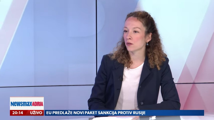 Sofija Mandić, gost, emisija Pregled dana Newsmax Adria