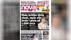 Nova, naslovna za sredu 26. oktobar 2022. broj 409, dnevne novine Nova, dnevni list Nova Nova.rs