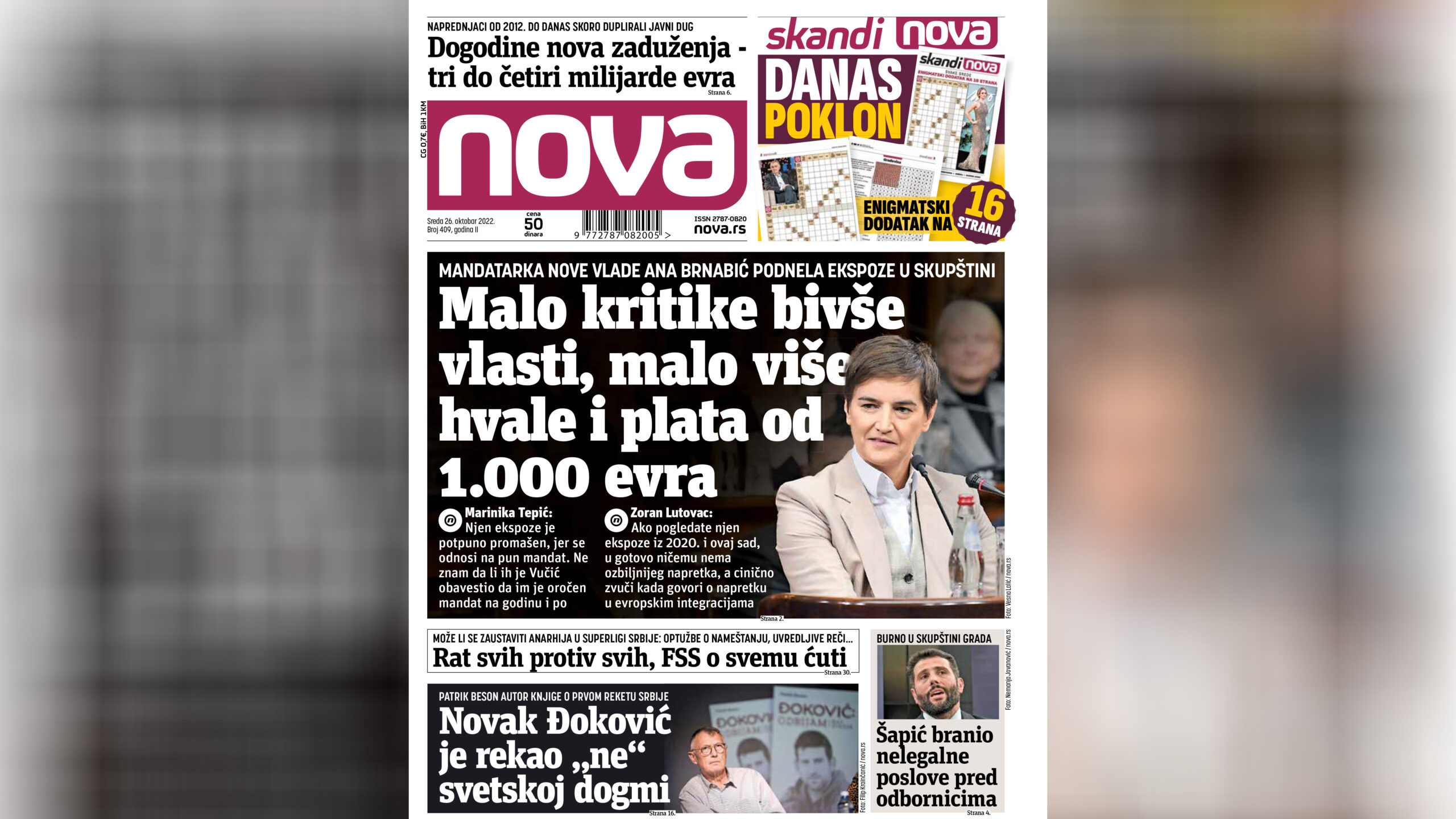 "Nova": Fiskalni Savet - Dogodine Tri Do četiri Milijarde Evra Novih ...