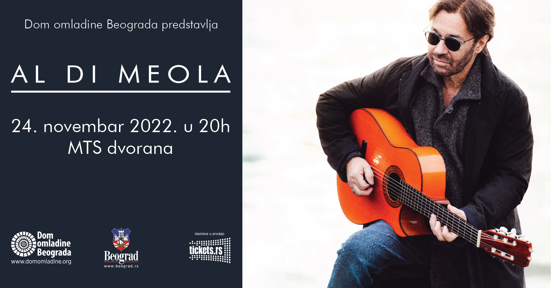 Al Di Meola, koncert, najava