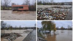 Nabujali Ibar doneo gomilu smeća, nakrenuo i splav