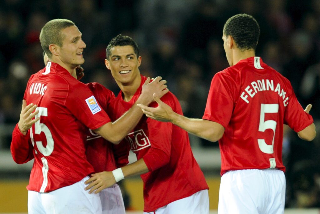 Nemanja Vidić i Rio Ferdinand