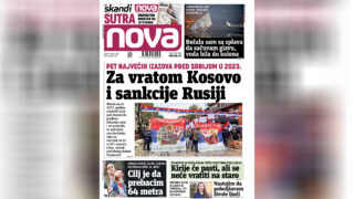 Nova, naslovna za utorak 03. januar 2023. broj 466, dnevne novine Nova, dnevni list Nova