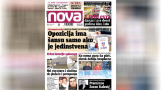 Nova, naslovna za četvrtak 05. januar 2023. broj 468, dnevne novine Nova, dnevni list Nova Nova.rs