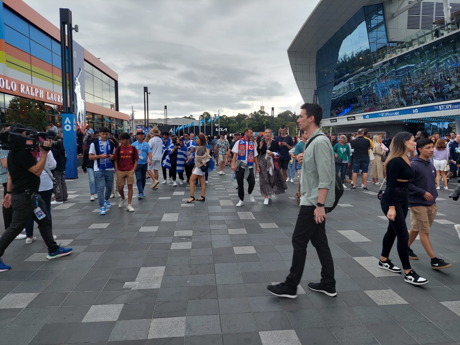 Atmosfera pred finale Australijan opena 2023 Đoković - Cicipas