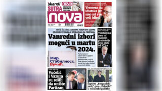 Nova, naslovna za utorak14. februar 2023. broj 501, dnevne novine Nova, dnevni list Nova Nova.rs