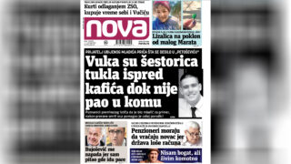 Nova, naslovna za sredu i četvrtak 15-16. februar 2023. broj 502, dnevne novine Nova, dnevni list Nova Foto: Nova.rs