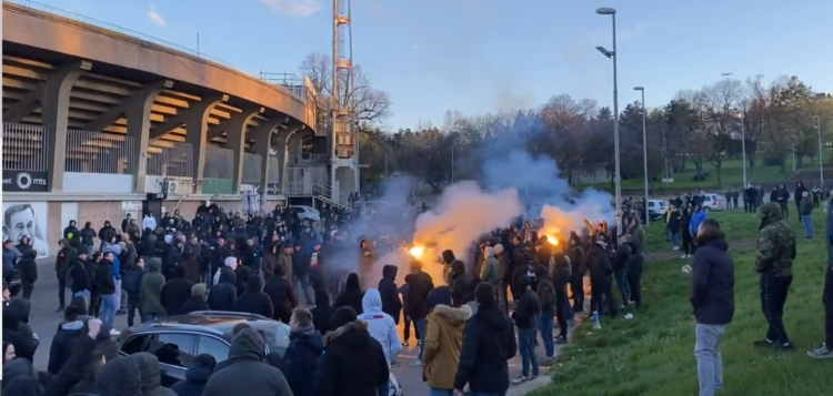 Protest navijača Partizana