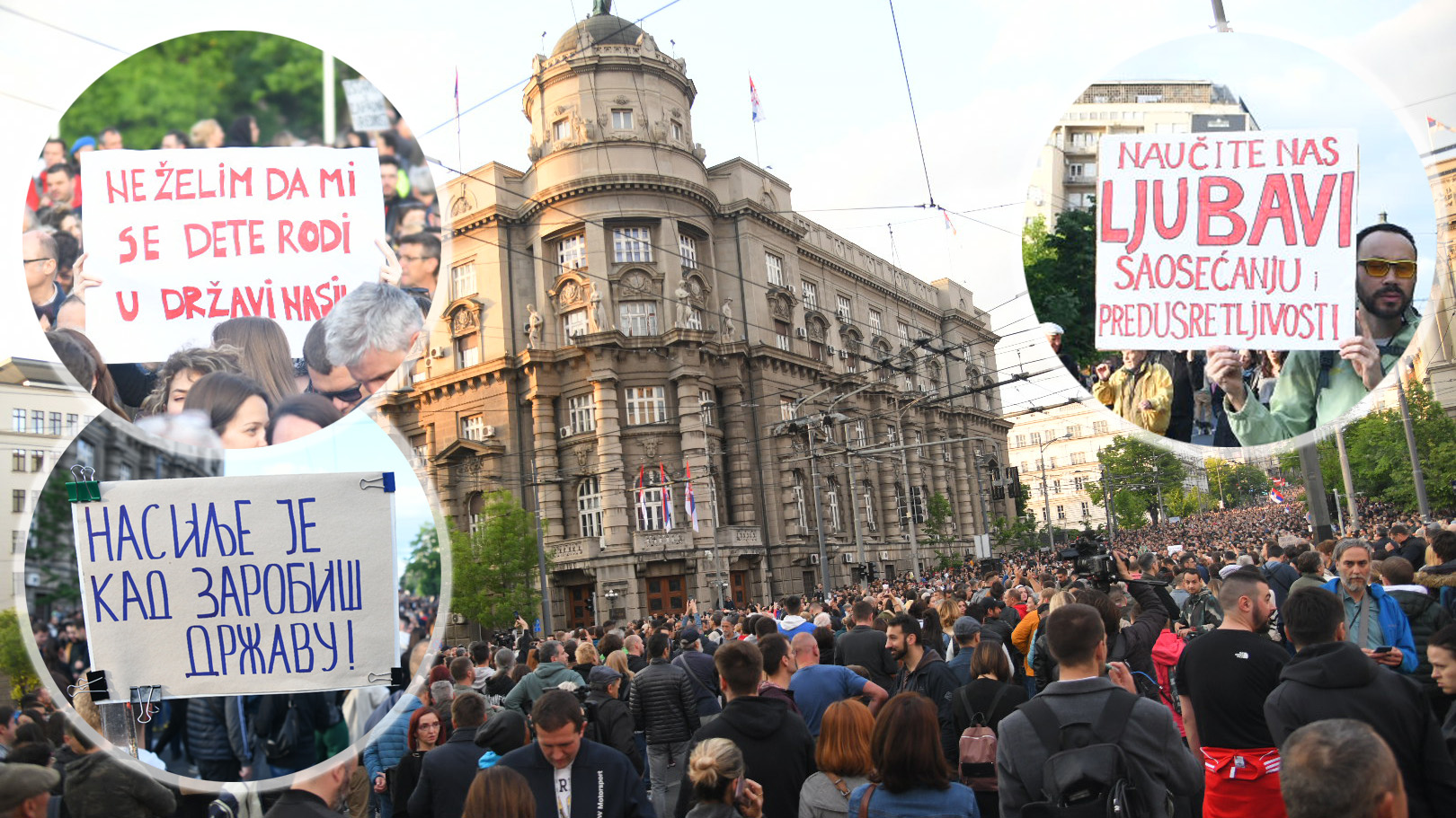 Slike sa protesta u Beogradu koje govore više od reči FOTO