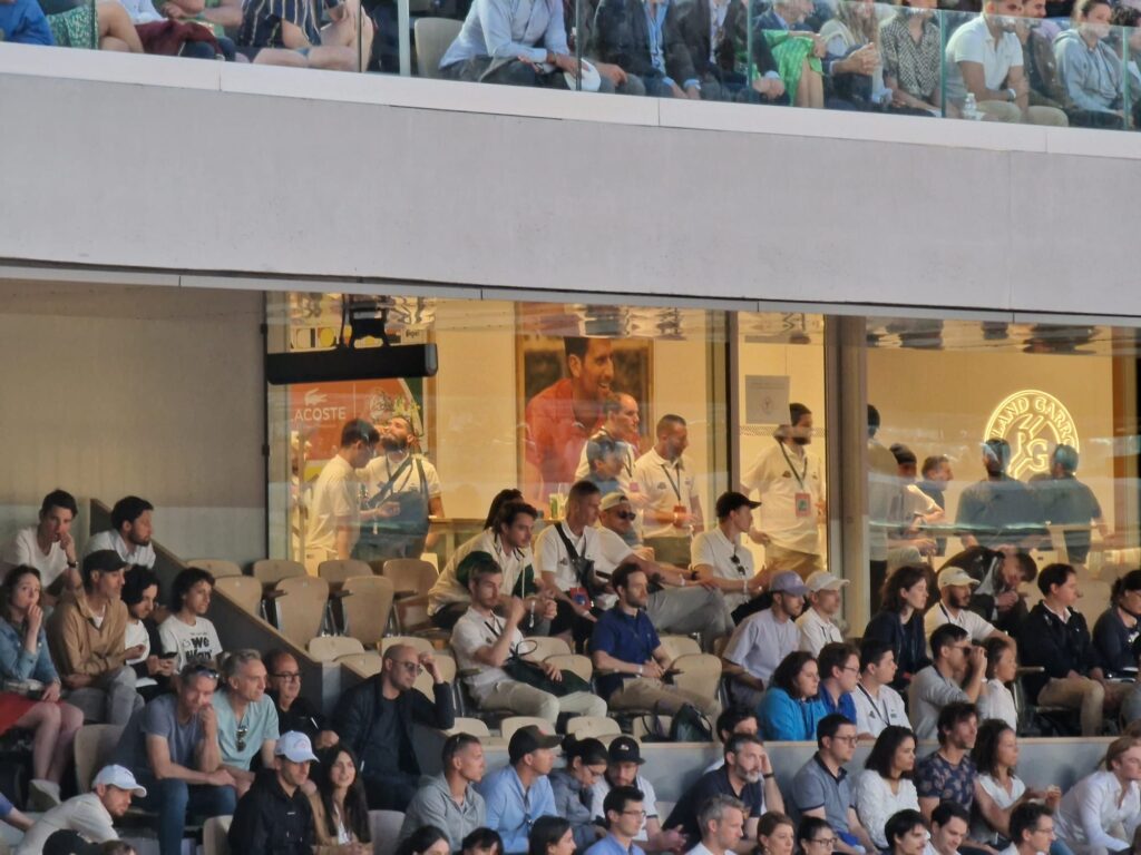 Slika Novaka Đokovića na stadionu Šatrije