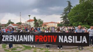 Protest u Zrenjanin / Foto: N1/Aleksandar Milanović