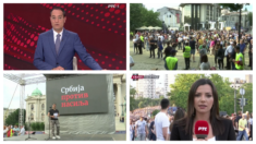 Kako je RTS izveštavao o devetim protestima Srbija protiv nasilja u drugom Dnevniku