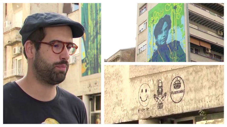 Ulepšavnje Beograda: Pijanista oslikao mural Jelisavete Načić na Dorćolu