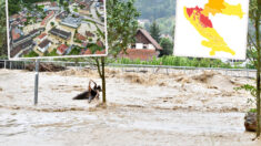 Flooding in Slovenia, Skofja Loka, Slovenia - 04 Aug 2023