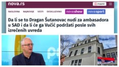 Šutanovac za TV Nova: „Procenite sami da li bi bilo dobro da postanem ambasador Srbije u Vašingtonu“