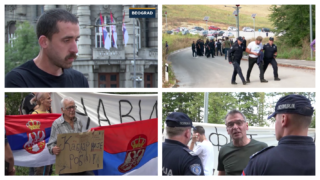 Protest ispred Vlade Srbije zbog radova na Kablaru