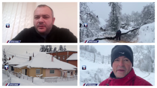 Prvi sneg napravio probleme u Srbiji: U Sjenici vanredno, iz smetova kod Ivanjice evakuisano četvoro