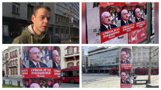 Plakati podrške Lukašenku u centru prestonice