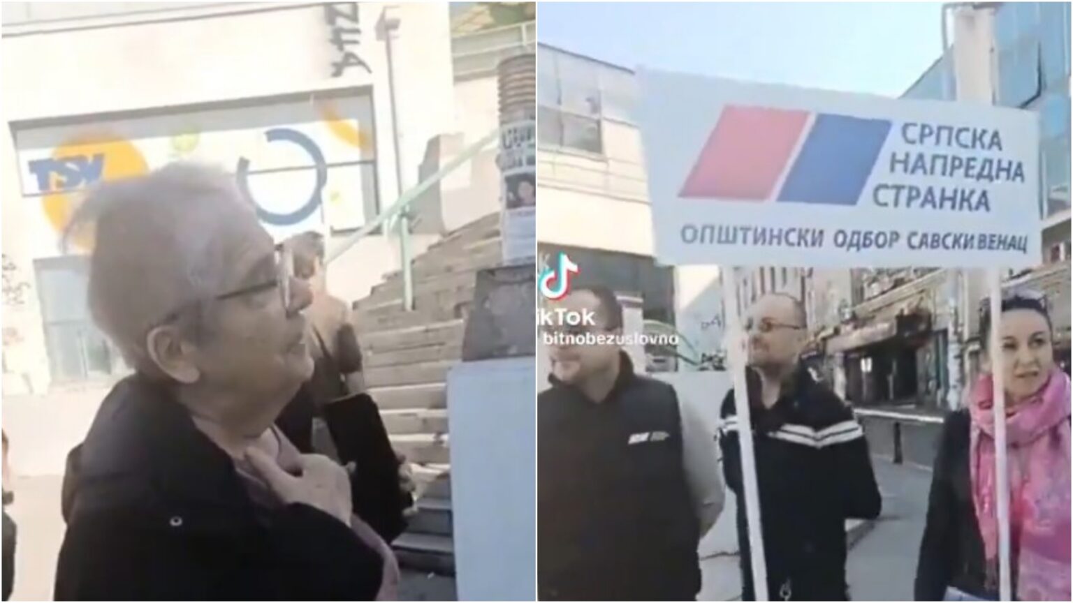 "Ovo Je Bruka": Beogradska Baka Očitala Lekciju SNS-ovcima (VIDEO)