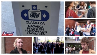 Blokada kutija na izborima za studentski parlament na Filozofskom fakultetu u Novom Sadu