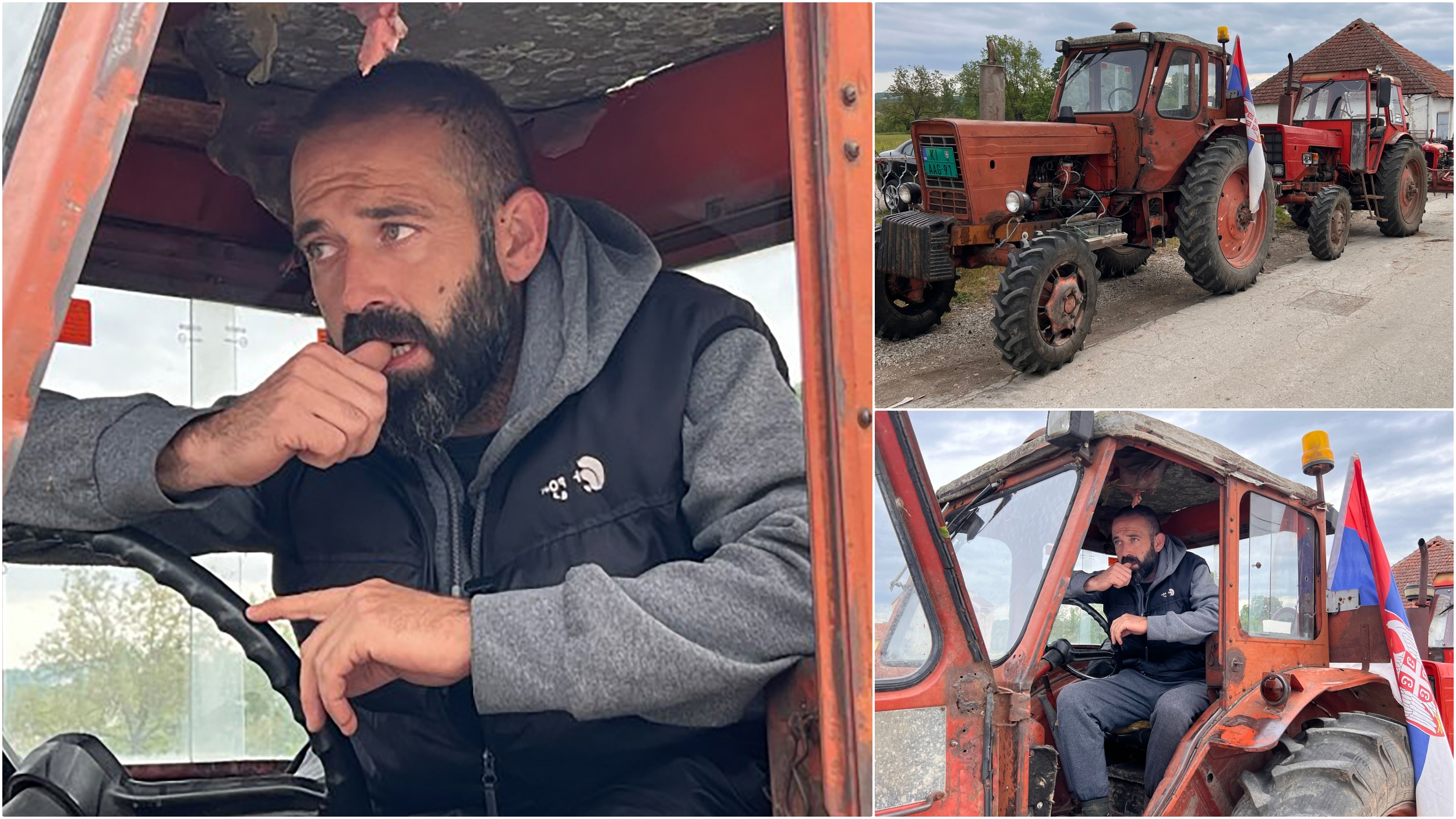Bauer aus Presnica muss keine 10.000 Dinar zahlen, Einheimische unterstützen ihn mit Traktoren Video