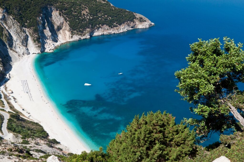 Najlepše plaže, Grčka, Mirtos plaža na ostrvu Kefalonija